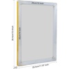 image:imageCaydo 2 Piece 10 x 14 Inch Aluminum Silk Screen Printing Frames with 110 White Mesh for Screen Printing110 Mesh