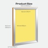 image:imageCaydo 2 Piece 10 x 14 Inch Aluminum Silk Screen Printing Frames with 110 White Mesh for Screen Printing230 Mesh