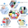image:imageCaydo 2 Pieces Plastic Embroidery Floss Organizer 24 Grids Cross Stitch Thread Box with 150 Hard Floss Bobbins 552 Floss Number Stickers and 165 Blank Stickers