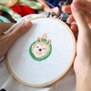 image:imageCaydo 24 Pieces 5 Inch Embroidery Hoops Bulk Cross Stitch Hoop Embroidery Frame for Art Craft Handy Sewing and Christmas Wall Decoration5 Inch