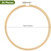 image:imageCaydo 24 Pieces 5 Inch Embroidery Hoops Bulk Cross Stitch Hoop Embroidery Frame for Art Craft Handy Sewing and Christmas Wall Decoration6 Inch