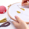 image:imageCaydo 25 Skeins 5 Colors Gold and Silver Metallic Embroidery Floss Glitter Threads Friendship Bracelets Thread for Needlework Craft E016F