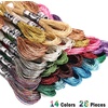 image:imageCaydo 28 Skeins Metallic Embroidery Floss Glitter Embroidery Threads Cross Stitch Thread for Friendship Bracelets DIY Embroidery Thread Crafts 14 Colors