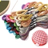 image:imageCaydo 28 Skeins Metallic Embroidery Floss Glitter Embroidery Threads Cross Stitch Thread for Friendship Bracelets DIY Embroidery Thread Crafts 14 Colors