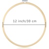 image:imageCaydo 3 Pack 12 Inch Wood Embroidery Hoop Circle Cross Stitch Hoop Ring for Art Craft Handy Sewing12 INCH