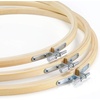 image:imageCaydo 3 Pack 12 Inch Wood Embroidery Hoop Circle Cross Stitch Hoop Ring for Art Craft Handy Sewing12 INCH