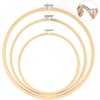 image:imageCaydo 3 Pack 12 Inch Wood Embroidery Hoop Circle Cross Stitch Hoop Ring for Art Craft Handy Sewing81012 INCH