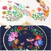 image:imageCaydo 3 Pack Embroidery Kit with Pattern Cross Stitch Kits for Adults Beginner with 3 Plastic Embroidery Hoops Embroidery Fabric Color Threads Instructions and Tools