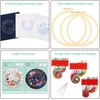 image:imageCaydo 3 Pack Embroidery Kit with Pattern Cross Stitch Kits for Adults Beginner with 3 Plastic Embroidery Hoops Embroidery Fabric Color Threads Instructions and Tools