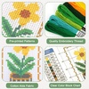 image:imageCaydo 3 Pieces Cross Stitch Bookmark Kits 11CT Stamped Embroidery Bookmark with Backing Felt and Instructions Green Plants Cross Stitch Kits for Beginners Adults Book Lovers