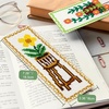 image:imageCaydo 3 Pieces Cross Stitch Bookmark Kits 11CT Stamped Embroidery Bookmark with Backing Felt and Instructions Green Plants Cross Stitch Kits for Beginners Adults Book Lovers