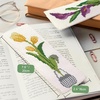 image:imageCaydo 3 Pieces Cross Stitch Bookmark Kits Flowers Stamped Embroidery Bookmark with Backing Felt and Instructions Beginner Cross Stitch Kits for Adults Book Lovers 14 CT