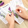 image:imageCaydo 3 Pieces Cross Stitch Bookmark Kits Flowers Stamped Embroidery Bookmark with Backing Felt and Instructions Beginner Cross Stitch Kits for Adults Book Lovers 14 CT