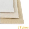 image:imageCaydo 3 Pieces Large Size Linen Needlework Fabric for Garment Craft Flower Pot Decoration and Tablecloth 62 by 19 Inch