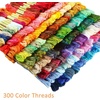 image:imageCaydo 300 Skeins Embroidery Floss Rainbow Color Friendship Bracelets Floss with 20 Pieces Floss Bobbins