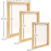 image:imageCaydo 31 Pieces Screen Printing Starter kit Include 4 Different Size of Wood Silk Screen Printing Frame with 110 Mesh Squeegees Inkjet Transparency Film Ink Knife Gloves and Mask Tape23pcs