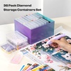 image:imageCaydo 36Pcs Diamond Art Storage Trays with Lids Large and Small Size Diamond Art Painting Containers 2in1 Bead Storage and LineUp Accessories for Diamond Art Painting Box PackageDiamond Art Storage Tray