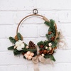 image:imageCaydo 4 Pieces 4 Size Embroidery Hoops Set 4 inch to 8 inch Round Imitated Wood Display Frame Plastic Cross Stitch Hoops for Art Craft Sewing Home Hanging Ornaments