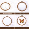 image:imageCaydo 4 Pieces 4 Size Embroidery Hoops Set 4 inch to 8 inch Round Imitated Wood Display Frame Plastic Cross Stitch Hoops for Art Craft Sewing Home Hanging Ornaments
