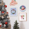 image:imageCaydo 4 Sets Christmas Embroidery Kit Stamped Cross Stitch Kits with 4 Christmas Pattern Embroidery Hoop DIY Adult Embroidery Starter Kit for Home Decoration
