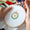 image:imageCaydo 40 Pieces 6 Inch Round Embroidery Hoops Bulk Cross Stitch Hoop Ring Circle for Embroidery Decoration and Handy Sewing