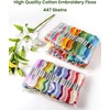 image:imageCaydo 447 Color Embroidery Floss Cross Stitch Threads with 20 Pieces Floss Bobbins for Friendship Bracelets Arts DIY Crafts