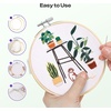 image:imageCaydo 6 Pieces 6 Inch Embroidery Hoop with Metal Screw Round Embroidery Hoops Set Bamboo Cross Stitch Hoop Ring Embroidery Frames for Art Craft Sewing Home Ornaments5 INCH