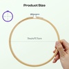 image:imageCaydo 6 Pieces 6 Inch Embroidery Hoop with Metal Screw Round Embroidery Hoops Set Bamboo Cross Stitch Hoop Ring Embroidery Frames for Art Craft Sewing Home Ornaments7 INCH