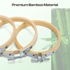image:imageCaydo 6 Pieces 6 Inch Embroidery Hoop with Metal Screw Round Embroidery Hoops Set Bamboo Cross Stitch Hoop Ring Embroidery Frames for Art Craft Sewing Home Ornaments3 INCH