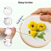 image:imageCaydo 6 Pieces 6 Inch Embroidery Hoop with Metal Screw Round Embroidery Hoops Set Bamboo Cross Stitch Hoop Ring Embroidery Frames for Art Craft Sewing Home Ornaments4 INCH