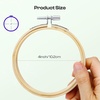 image:imageCaydo 6 Pieces 6 Inch Embroidery Hoop with Metal Screw Round Embroidery Hoops Set Bamboo Cross Stitch Hoop Ring Embroidery Frames for Art Craft Sewing Home Ornaments4 INCH