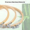 image:imageCaydo 6 Pieces 6 Inch Embroidery Hoop with Metal Screw Round Embroidery Hoops Set Bamboo Cross Stitch Hoop Ring Embroidery Frames for Art Craft Sewing Home Ornaments5 INCH