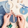 image:imageCaydo 6 Pieces 6 Inch Embroidery Hoop with Metal Screw Round Embroidery Hoops Set Bamboo Cross Stitch Hoop Ring Embroidery Frames for Art Craft Sewing Home Ornaments4 INCH