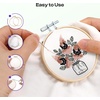 image:imageCaydo 6 Pieces 6 Inch Embroidery Hoop with Metal Screw Round Embroidery Hoops Set Bamboo Cross Stitch Hoop Ring Embroidery Frames for Art Craft Sewing Home Ornaments3 INCH