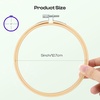 image:imageCaydo 6 Pieces 6 Inch Embroidery Hoop with Metal Screw Round Embroidery Hoops Set Bamboo Cross Stitch Hoop Ring Embroidery Frames for Art Craft Sewing Home Ornaments5 INCH