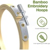 image:imageCaydo 6 Pieces 6 Inch Embroidery Hoop with Metal Screw Round Embroidery Hoops Set Bamboo Cross Stitch Hoop Ring Embroidery Frames for Art Craft Sewing Home Ornaments4 INCH to 10 INCH