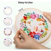 image:imageCaydo 6 Pieces 6 Inch Embroidery Hoop with Metal Screw Round Embroidery Hoops Set Bamboo Cross Stitch Hoop Ring Embroidery Frames for Art Craft Sewing Home Ornaments8 INCH