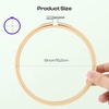 image:imageCaydo 6 Pieces 6 Inch Embroidery Hoop with Metal Screw Round Embroidery Hoops Set Bamboo Cross Stitch Hoop Ring Embroidery Frames for Art Craft Sewing Home Ornaments6 INCH