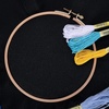 image:imageCaydo 6 Pieces Aida Cloth 14 Count Black Cross Stitch Fabric Cotton Embroidery Fabric for Needlework DIY Handicrafts 12 by 18InchBlack