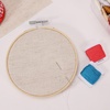 image:imageCaydo 6 Pieces Aida Cloth 14 Count Black Cross Stitch Fabric Cotton Embroidery Fabric for Needlework DIY Handicrafts 12 by 18InchLinen