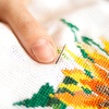image:imageCaydo 6 Pieces Aida Cloth 14 Count Black Cross Stitch Fabric Cotton Embroidery Fabric for Needlework DIY Handicrafts 12 by 18InchWhite