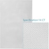 image:imageCaydo 6 Pieces Aida Cloth 14 Count Cross Stitch Cloth Cotton Aida Fabric Craft for Embroidery Needlework 12 by 18 Inch Grey
