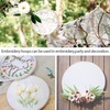 image:imageCaydo 6 Pieces Embroidery Hoops 3 Inch to 10 Inch Cross Stitch Hoop Small Embroidery Hoop with 16 Pieces Needles for Embroidery Punch Needle Craft Sewing and Ornaments7 PCS