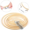 image:imageCaydo 6 Pieces Embroidery Hoops 3 Inch to 10 Inch Cross Stitch Hoop Small Embroidery Hoop with 16 Pieces Needles for Embroidery Punch Needle Craft Sewing and Ornaments7 PCS
