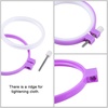 image:imageCaydo 6 Pieces Embroidery Hoops and 15 Needles Plastic Circle Cross Stitch Hoop Ring Embroidery Circle Set 34 inch to 104 inch Multicolor