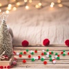 image:imageCaydo 600 Pieces Christmas Pom Poms 1cm Arts and Crafts Pom Poms Balls for Hobby Supplies and DIY Valentines Day Decorations Red White Green