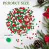 image:imageCaydo 600 Pieces Christmas Pom Poms 1cm Arts and Crafts Pom Poms Balls for Hobby Supplies and DIY Valentines Day Decorations Red White Green