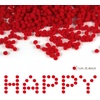 image:imageCaydo 600 Pieces Red Pom Poms 1 cm Mini Pompoms Ball for Hobby DIY Creative Crafts Mothers Day Decorations