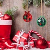 image:imageCaydo 88 Pieces Christmas Ornament Kit Includes 12 Pieces Christmas Embroidery Hoops 12 Pieces Plaid Fabric 10 m Cotton Rope for Christmas Ornament Decoration