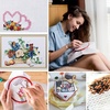 image:imageCaydo Aida Cloth 11 Count White Classic Reserve Cross Stitch Fabric Embroidery Fabric Squares 39 by 60 Inch Big SizeWhite